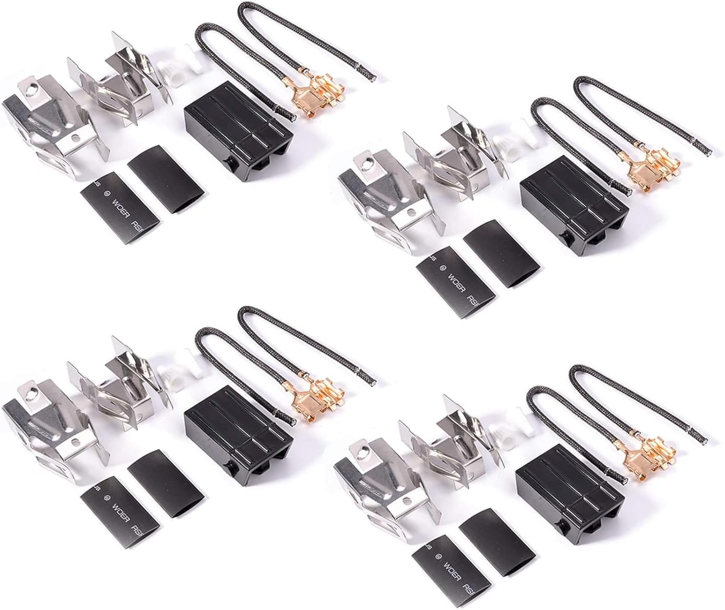 330031 Range Receptacle Burner Receptacle Kit Replacements for Whirlpool Kenmore Sears and Roper Refrigerator Oven 814399 5303935058(4 Pack)