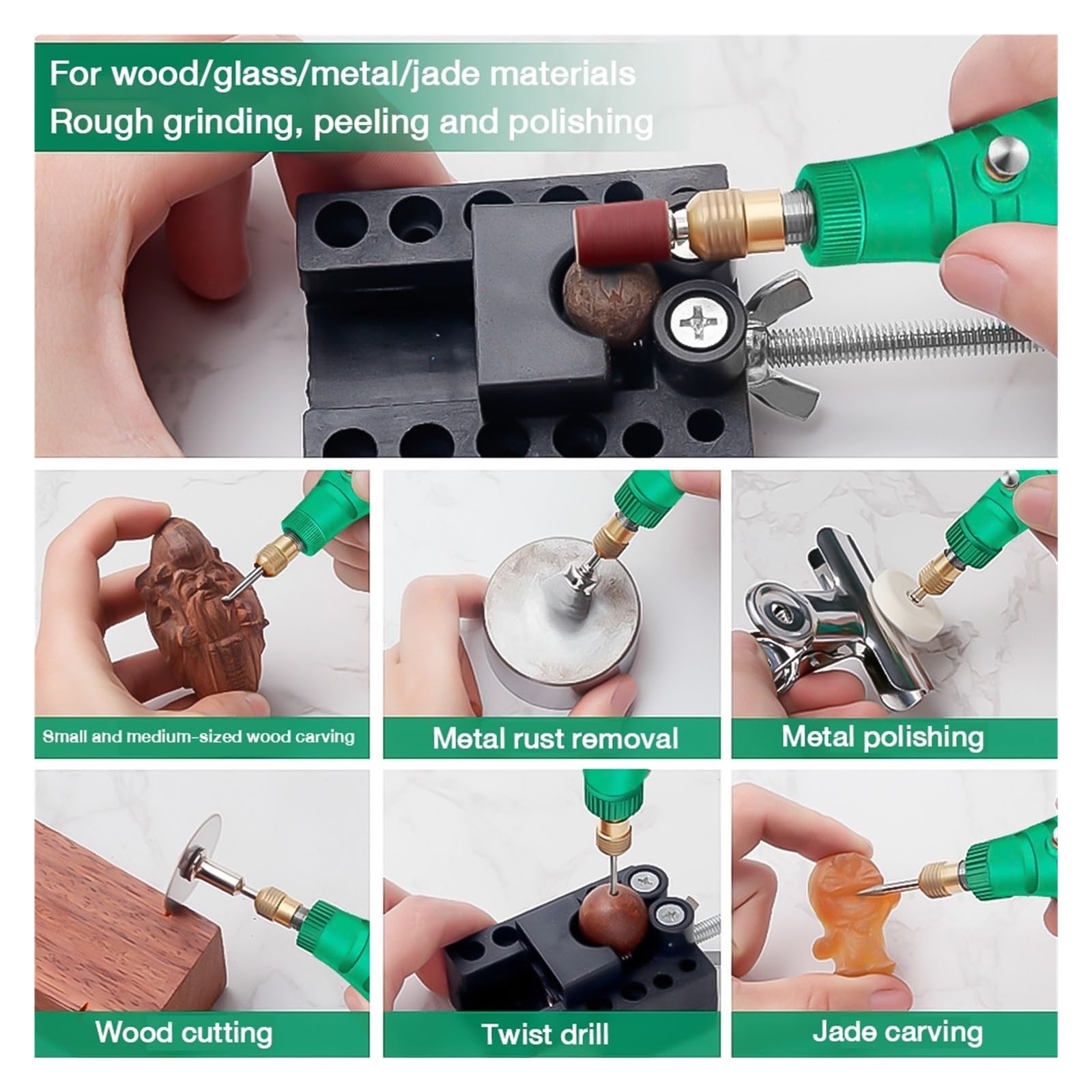 Zestaw NarzęDzi Do Grawerowania Wiertarka Elektryczna Szlifierka Grawer Pióro Szlifierka Rzeźba Elektryczna Regulacja Szlifierki Elektronarzędzia Akcesoria Do Szlifierek(27pcs set)