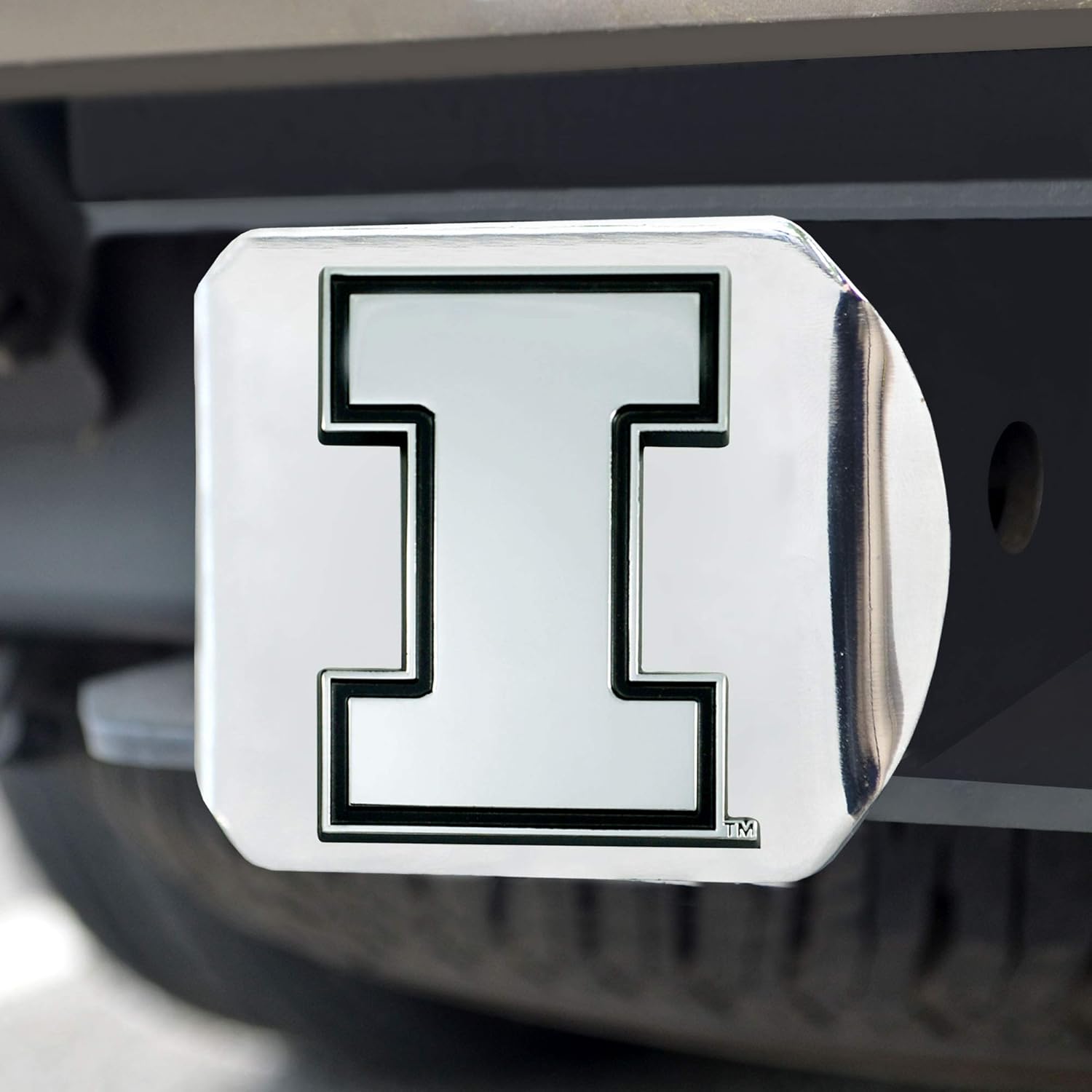 FANMATS NCAA Unisex-Adult Hitch Cover - Chrome