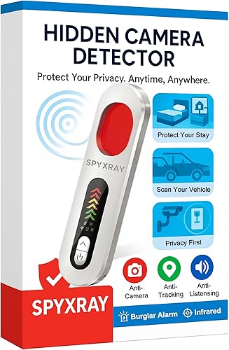 Miniatura 1 de Detectores de cámara oculta 5 en 1, detector de rastreador GPS RF, detector de cámara espía buscador, escáner de insectos ocultos, detector de