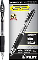 Vista 2 de Pilot G2 Premium Gel Roller Pens, Extra Fine Point 0.5 mm, Gel Pens Black Ink, Pack of 12 - Ideal for School, Journaling & Office Writing