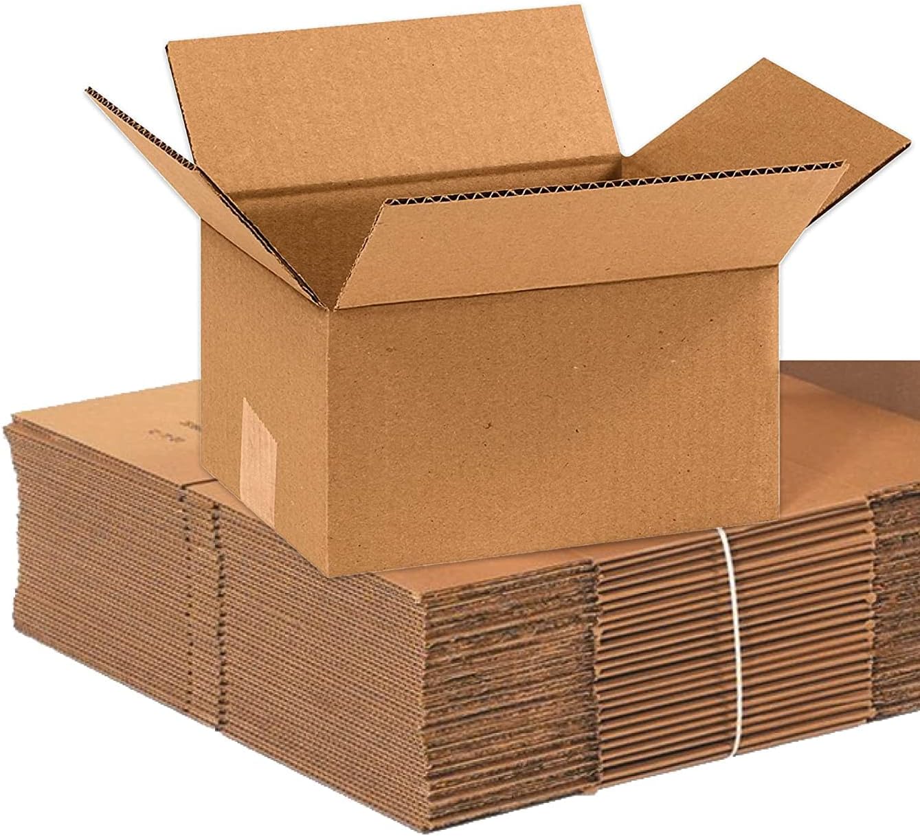 BOX USA 9x7x5 Corrugated Boxes, Small, 9L x 7W x 5H, Pack of 100 | Shipping, Packaging, Moving, Storage Box for Home or Business, Strong Wholesale Bulk Boxes