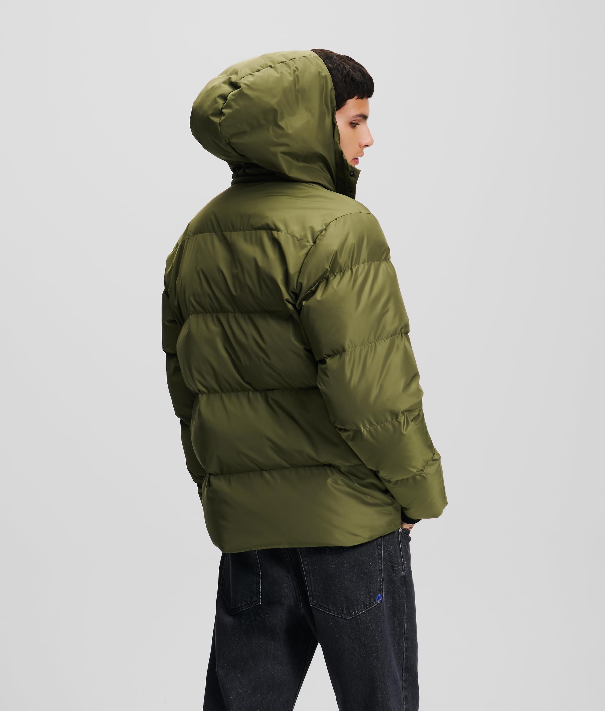 Jeansy Karl Lagerfeld, Męskie, Pikowane, Regular Fit, Zielony, L