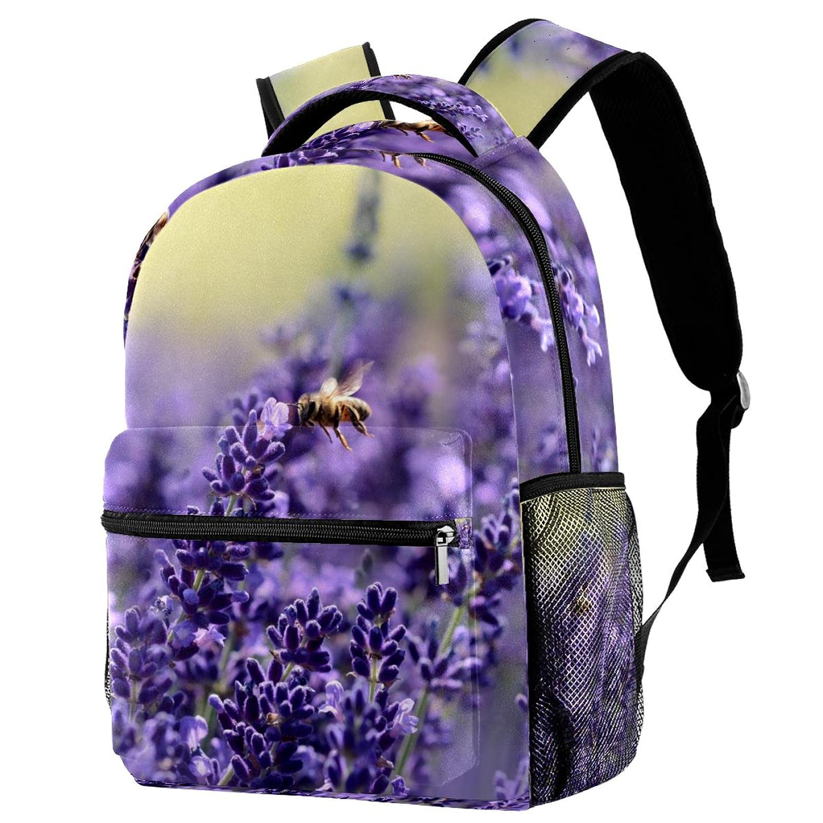 Mochila para portátil lavanda ergonómica contra el dolor de espalda 7