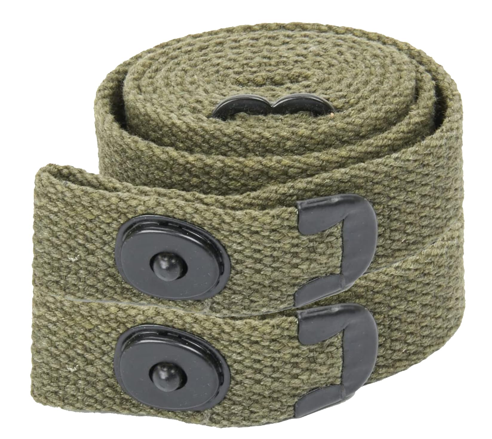 (Pack of 2) CALYX US WWII M1 Carbine Web Sling, Military Classic WWII Reproduction Canvas 1" Rifle Sling OD Green