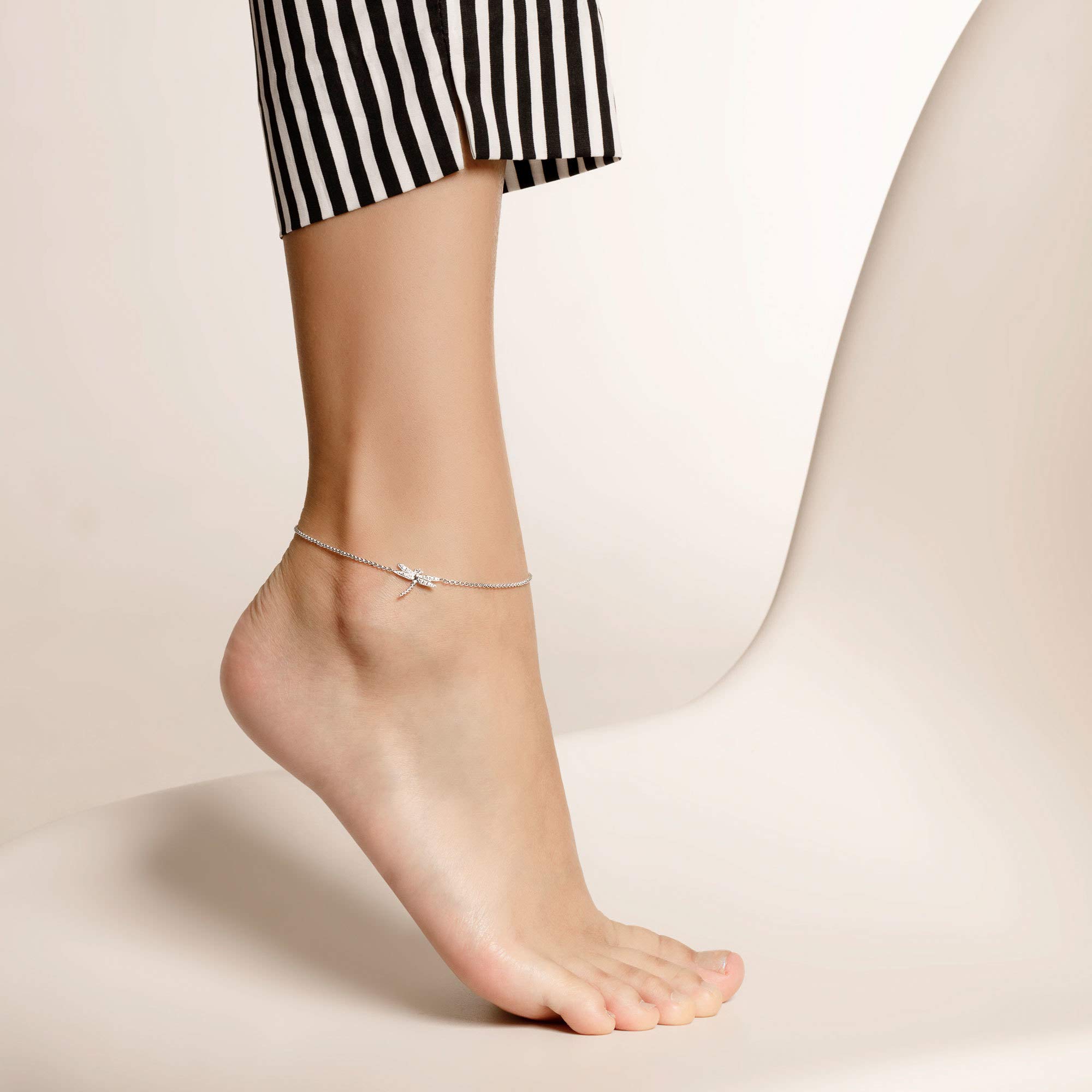Thomas Sabo - Łańcuszek na kostkę ze srebra wysokiej próby 925, 27 cm
