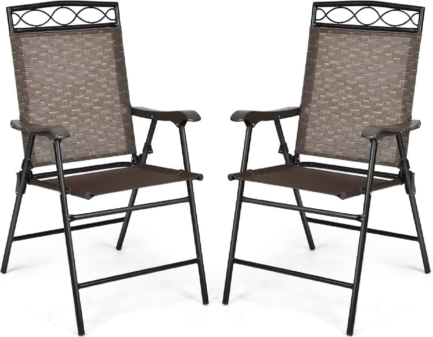 Gymax ガーデンチェア 折りたたみ レジャーチェア ラタンチェア コンパクト リクライニングチェア 2脚セット テラスチェア ガーデン 屋外 ベランダ 庭 お釣り キャンプ 花見 軽量 椅子 チェア 耐荷重1kg 半額sale