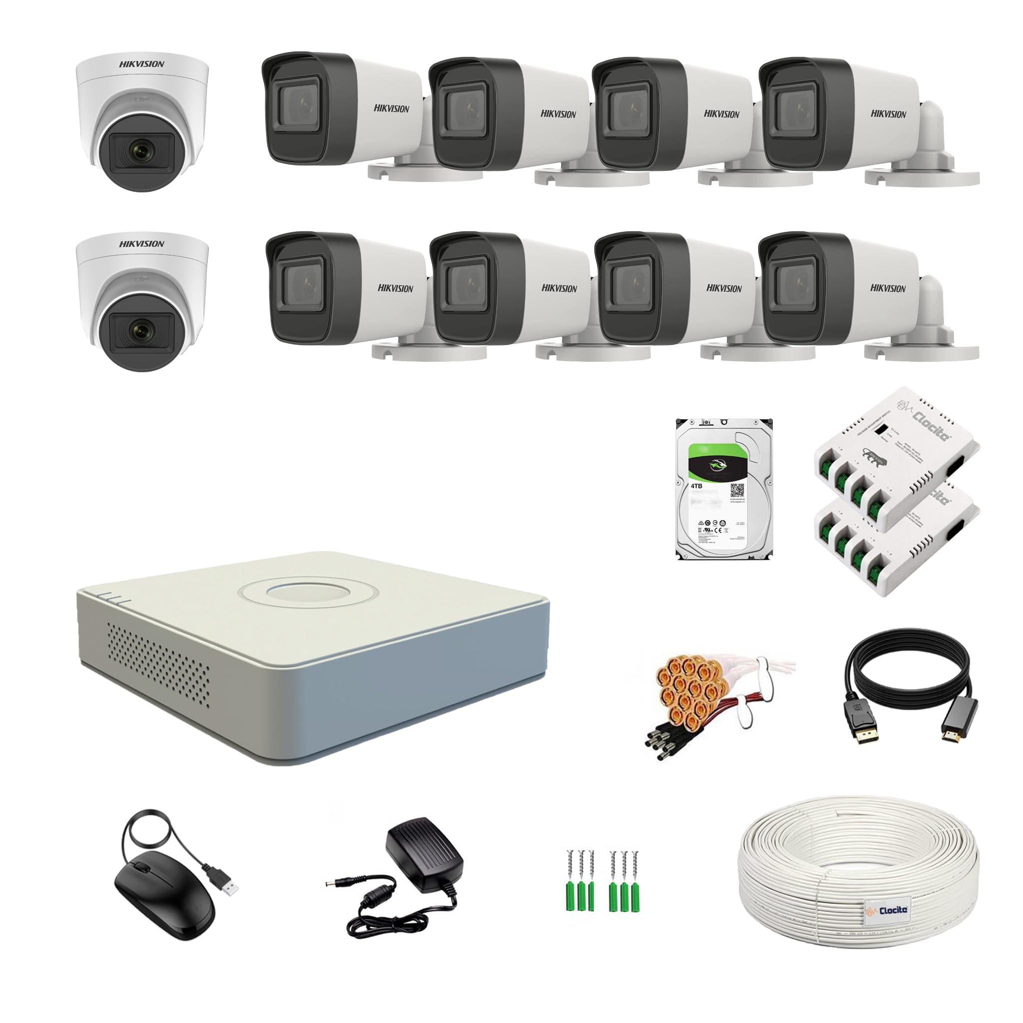 Hikvision 8 Channel DVR Kit - 5MP Cameras & 2TB HDD -19