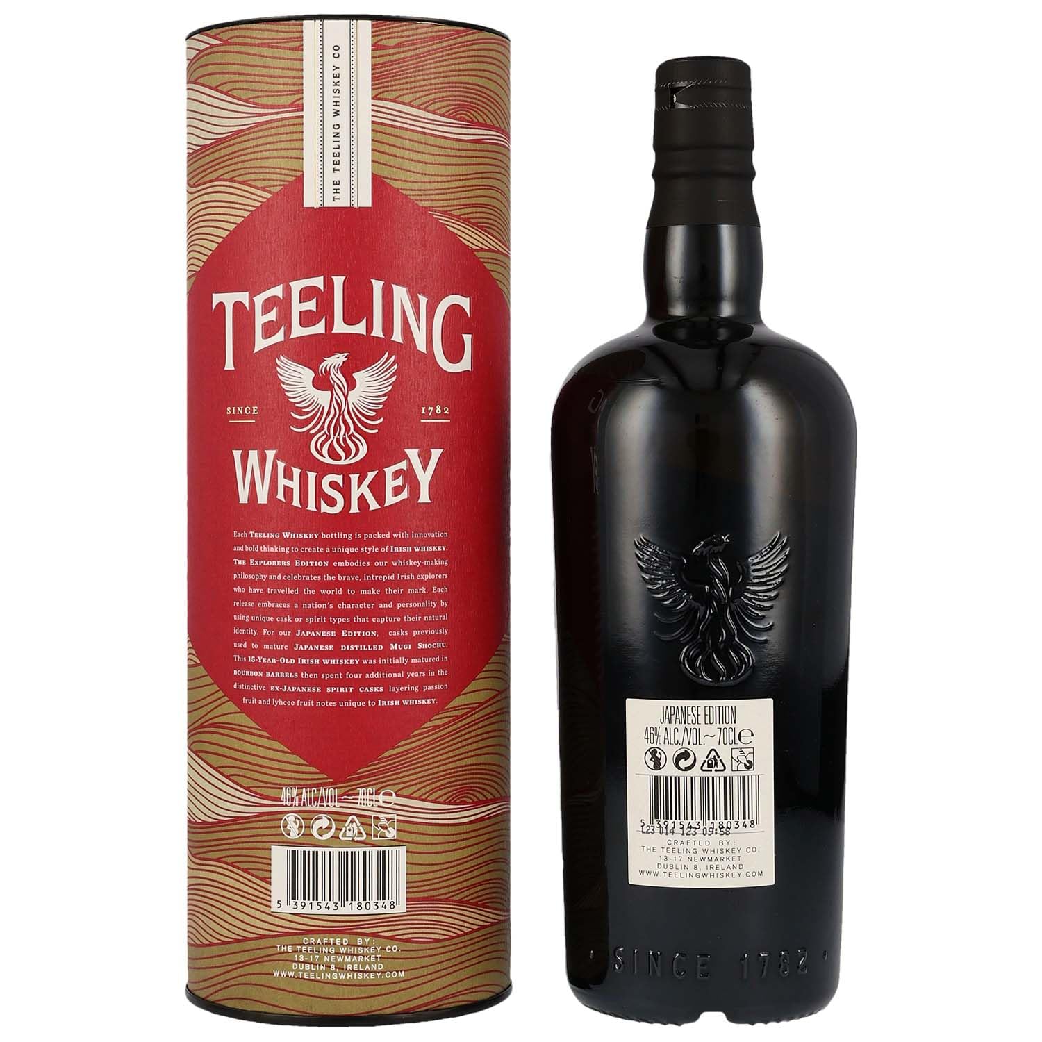 Teeling Whiskey 15 Years Old EXPLORERS SERIES Irish Whiskey Japanese Edition 46% Vol. 0,7l in Geschenkbox