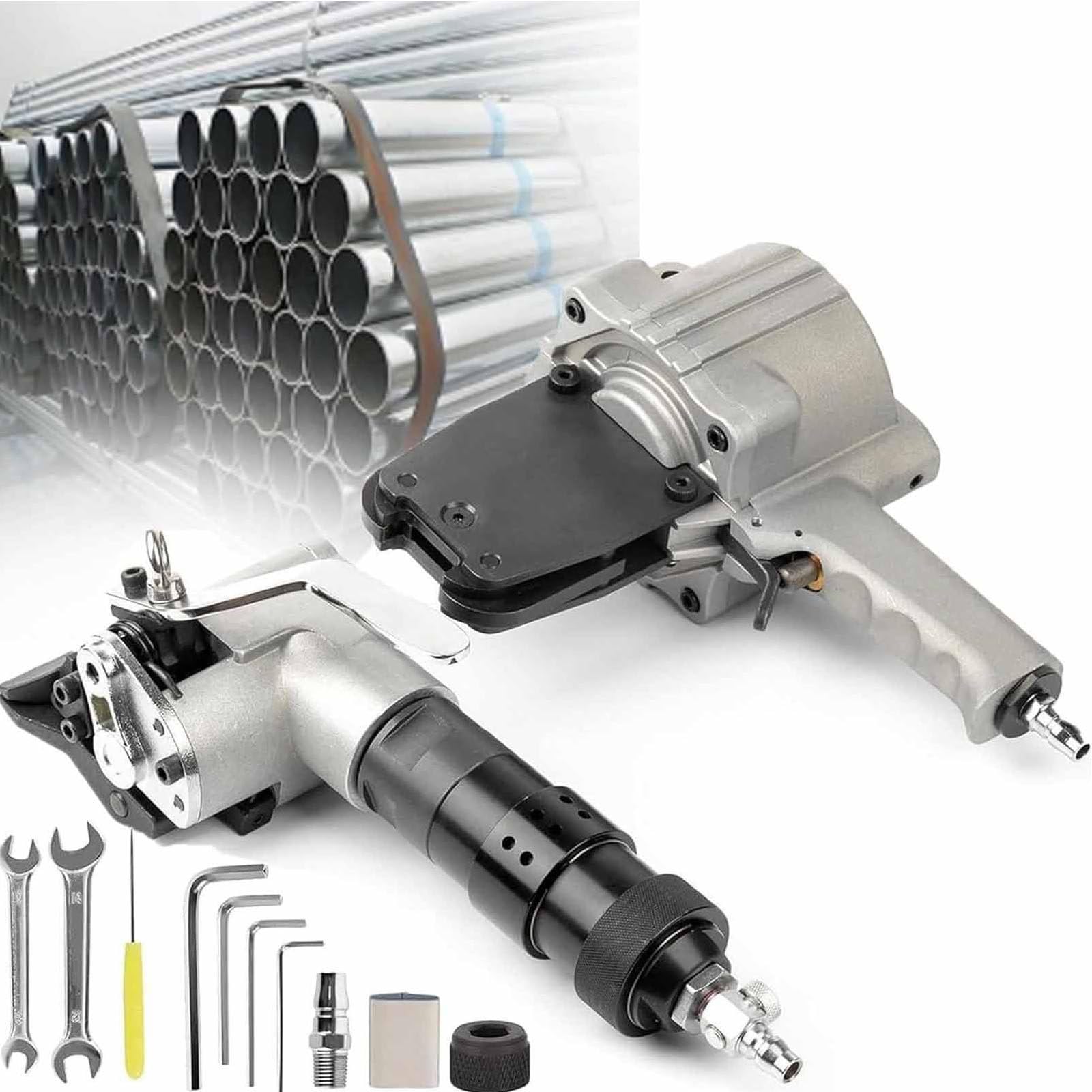 Pneumatische Stahl-Umreifungsmaschine - Strapazierfähig mit Spanner und Cutter für Industrieverpackungen