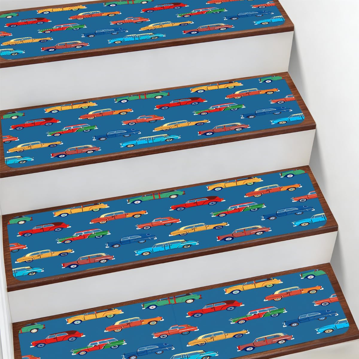 Alfombrillas de escalera interiores para niños protectores de peldaños Mexpekil de coches