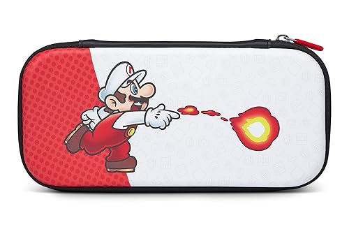 PowerA Slim Case for Nintendo Switch - OLED Model, Nintendo Switch or Nintendo Switch Lite - Fireball Mario, Protective Case, Gaming Case, Console