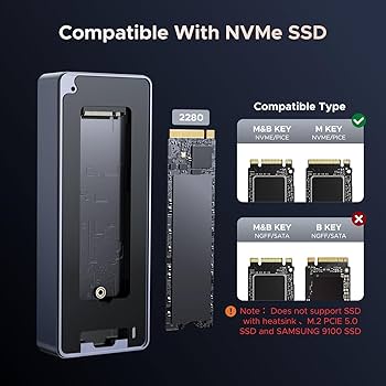 Amazon.com: UGREEN 80Gbps M.2 NVMe SSD Enclosure with Cooling Fan Amazon.com: UGREEN 80Gbps M.2 NVMe SSD Enclosure with Cooling Fan