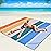 WIWIGO Beach Blanket Waterproof Sandproof Beach Mat 79 X 83/10\'x9\'for 2-8 Adults Quick Drying Outdoor Picnic Mat Beach Accessories for Travel, Camping, Hiking