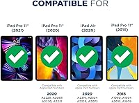 Vista 2 de Tech Armor Protector de pantalla de vidrio balístico diseñado para Apple iPad Pro de 11 pulgadas (2021, 2020 y 2018) y iPad Air 2020 – ultrafino