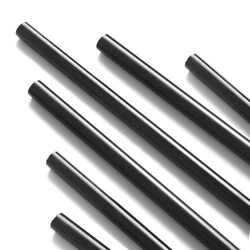 Ciwenkai Varillas redondas de plástico, paquete de 6, barras redondas de plástico de ingeniería (0.5 x 12 pulgadas, 12 pulgadas de largo, POM) (0.5