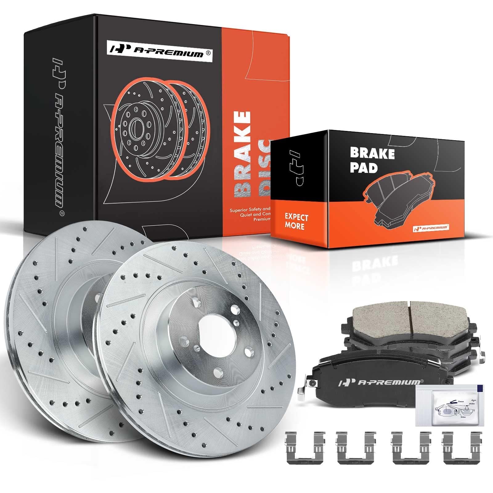 Amazon.com: A-Premium 11.55 inch (293.5mm) Front Drilled and