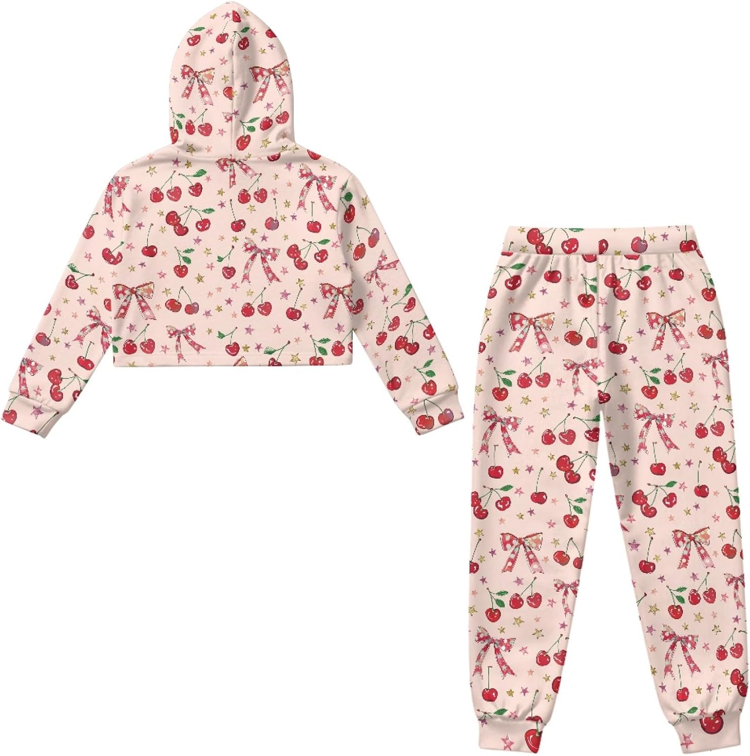 HUIACONG Kids Sweatsuits for Age 4-13 Girls Tracksuits Children Sweat Set