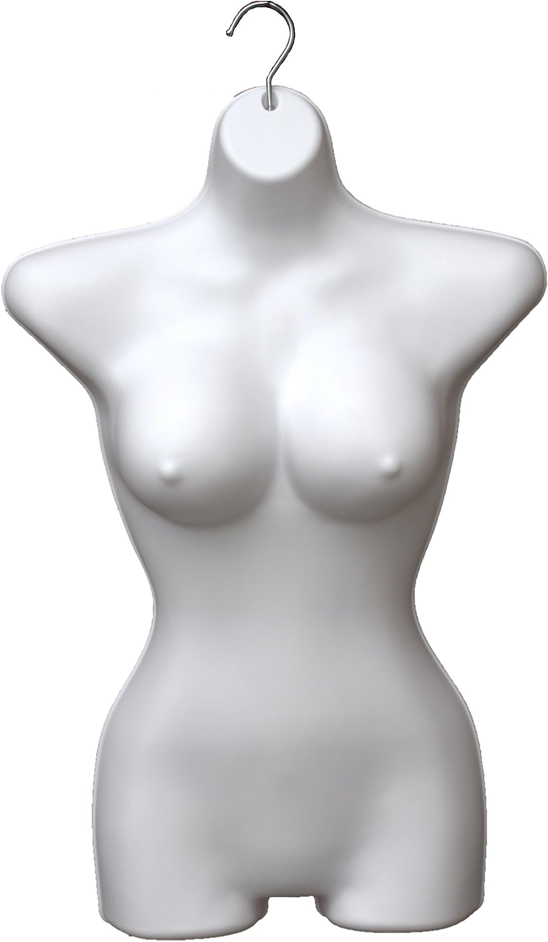 Premium Large Bust Hanging Body Form Mannequin (White)