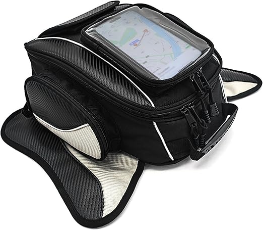 Dracarys Motorcycle Tank Bag Oxford Saddle Black Motorbike Bag - Strong Magnetic Bag for Honda Yamaha Suzuki Kawasaki Harley
