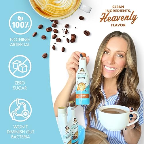 Miniatura 10 de Jarabe de café con especias de calabaza sin azúcar, sin azúcar, sin edulcorantes artificiales, a base de plantas, ingredientes naturales, sin