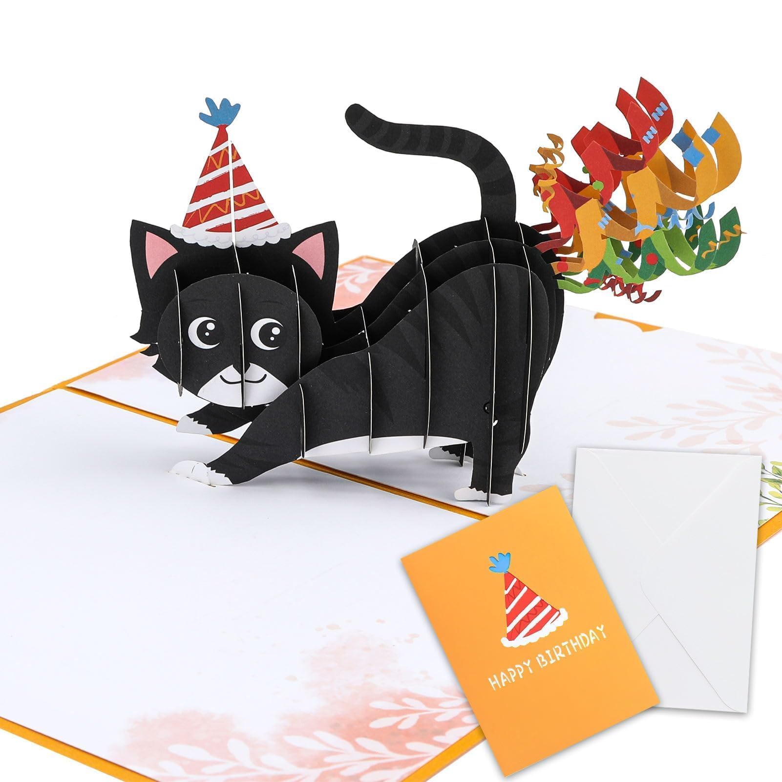 Amazon Gift Card Tarjeta Pop-Up De Gatito Gracioso 13x18 Cm, 3D