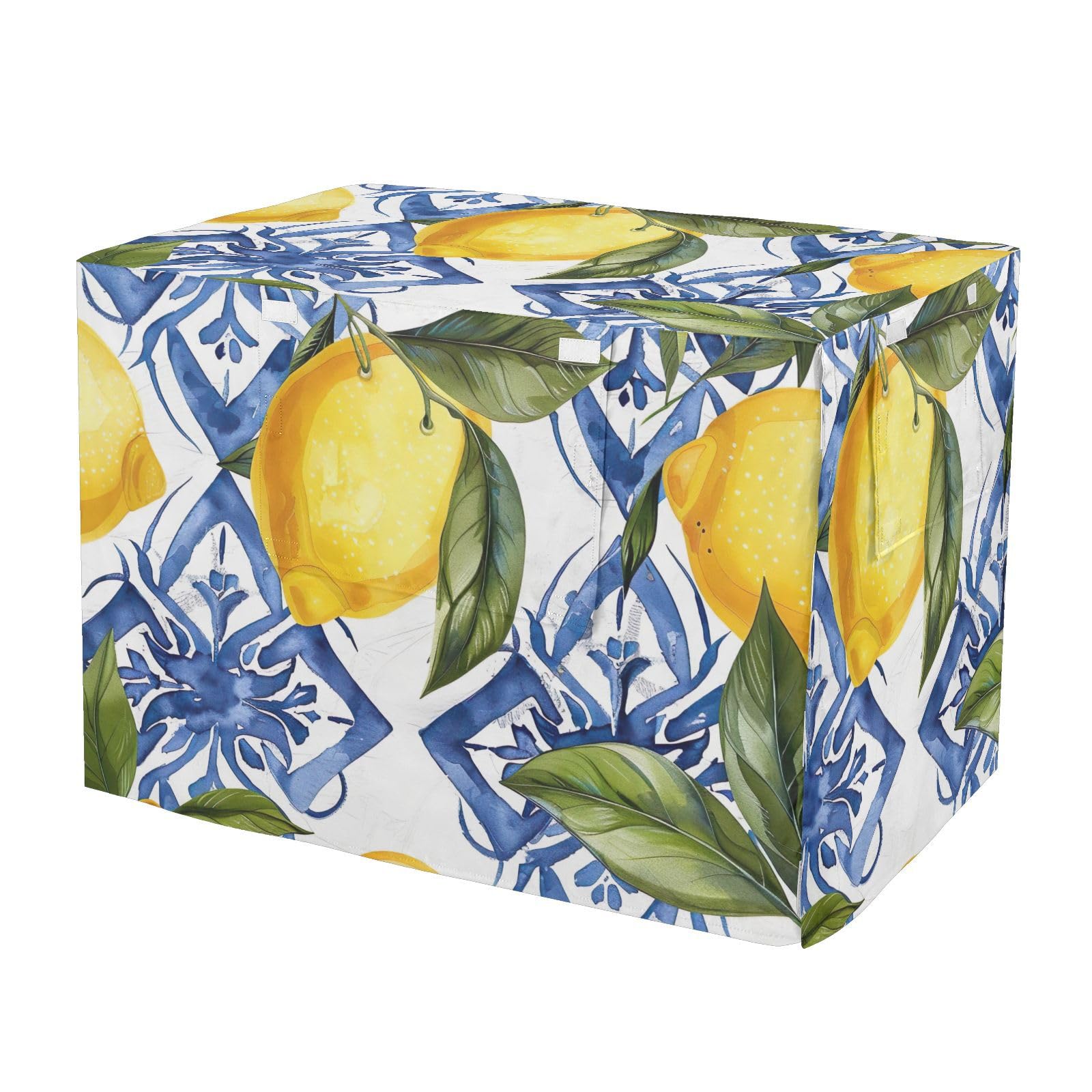 Housse de cage chien citrons siciliens pour un salon harmonieux