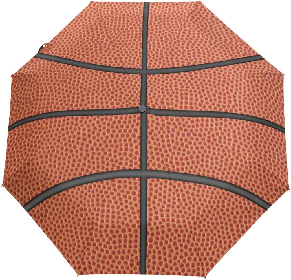 CiCily Compact Travel Umbrella Basketball Sun & Rain Auto Open Close Windproof Folding Umbrellas