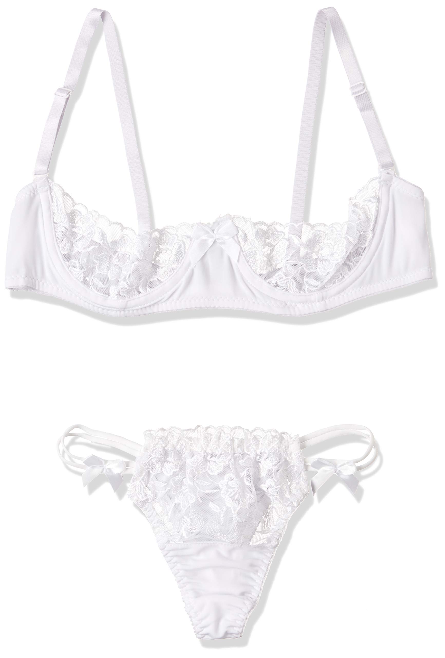 Amazon.co.jp: [フォレスト] 透けるチュールレースハーフカップブラ