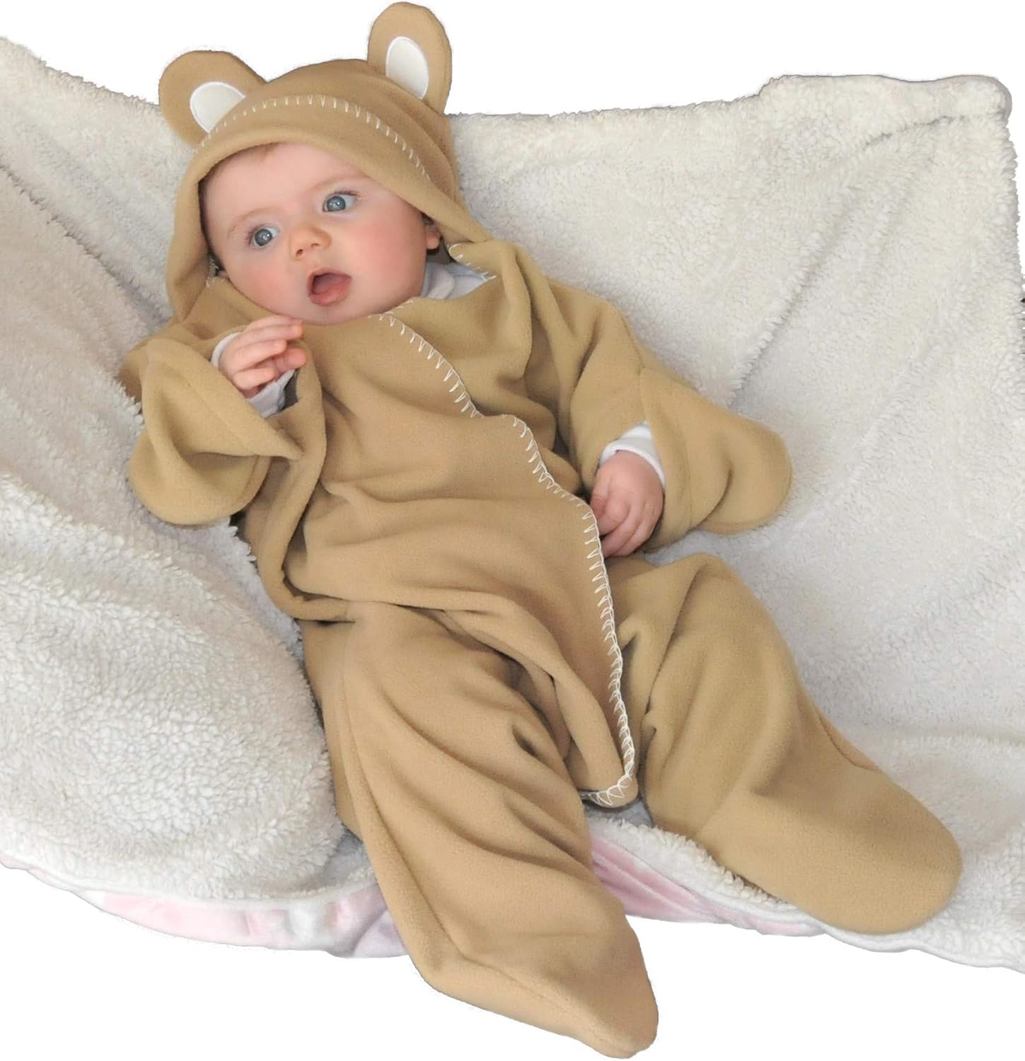 Baby Wrap blanket in Luxury Gift Box by BABY BLISS Star Wrap Fleece for Newborns Infants and Toddlers 2