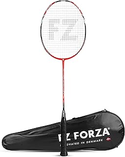 FZ FORZA Precision 12000 M Badminton Racquet, Red Color, Strung, Titanium and Carbon Nanotubes, Precision Control and Accu Price In India