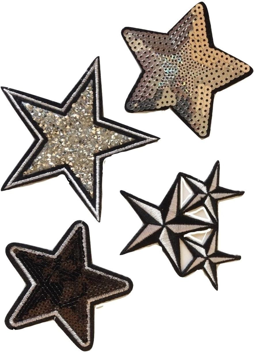 10 étoiles Pailletées à Coudre Ou à Coller Patchs étoiles - France