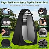 AVOFOREST Pop Up Shower Tent, Toilet Tent with Carry Bag & Accessories, Mobile Changing Tent, Privacy Toilet, Outdoor Log Tent, Shower Tent, Camping for Hiking, Beach, Fishing - 3