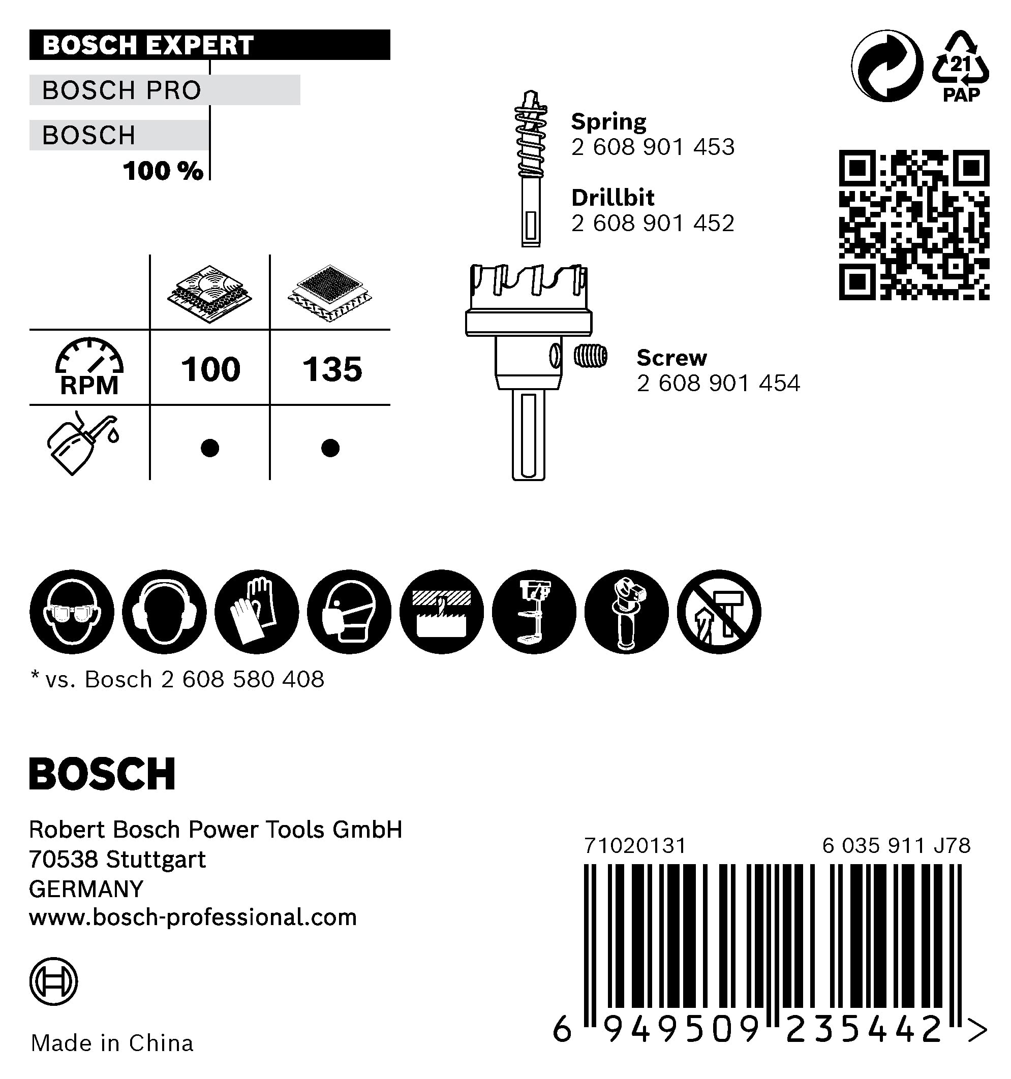 Scie-trépan avec dents carbure - Expert matérial construction BOSCH