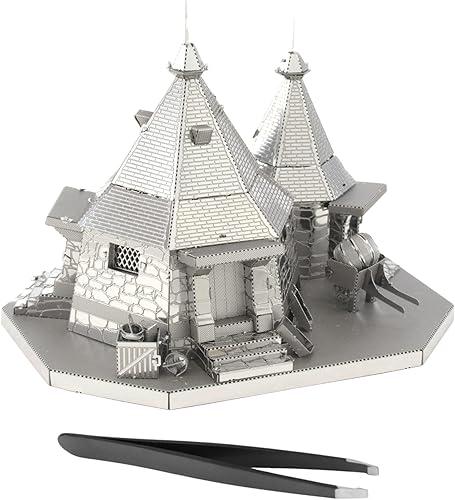 Metal Earth Fascinations Harry Potter Rubeus Hagrid Hut Kit de modelo de metal 3D con pinzas