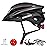 KINGBIKE Bike Helmet for Adult Men Women Youth Road Commute Mountain Cycling Helmets with USB Rechargeable Tail Light Replaceable Inner Pads and Visors Lightweight (BlackTitanium,L/XL(22.4-23.6in)