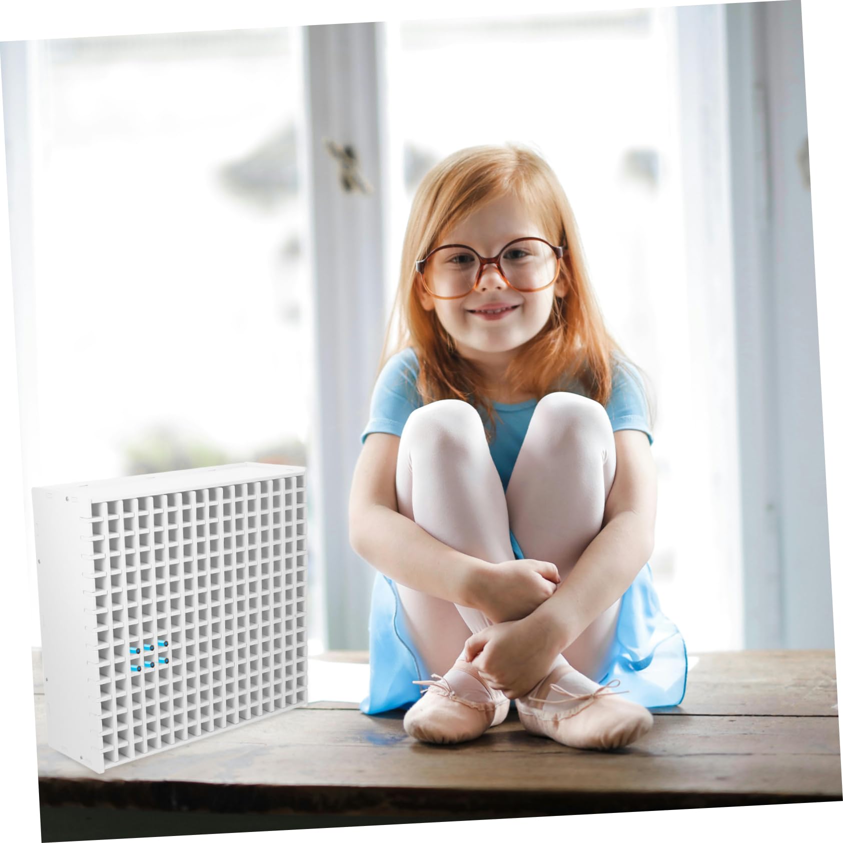 Veemoon Portapenne Organizer Multifunzione 240 Scomparti in Abs Bianco