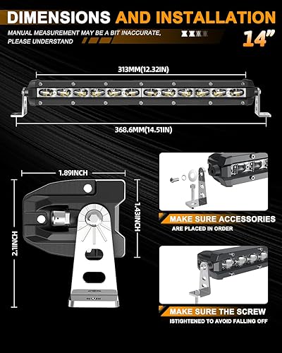 Miniatura 6 de Barra de luz Led de 8 pulgadas y luz de conducción de fila única de 30 W LEDs CREE 6D lámpara de luz de carretera para Jeep, cabina, barco, SUV,