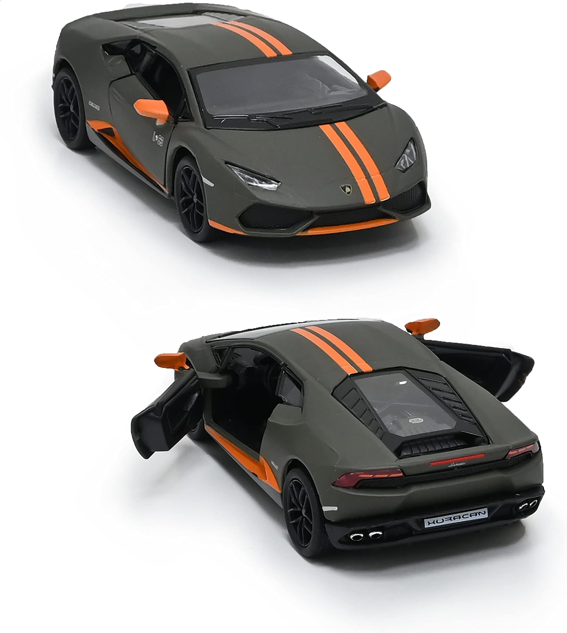 Die Cast Metal Doors Openable Pull Back Action Toy (Green)