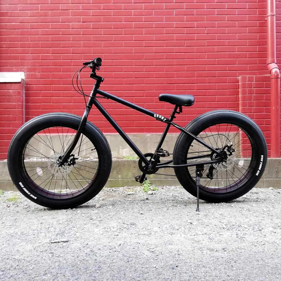 Amazon | 自転車 BRONX 26BRONX-DD マットブラック×ブラックリム 
