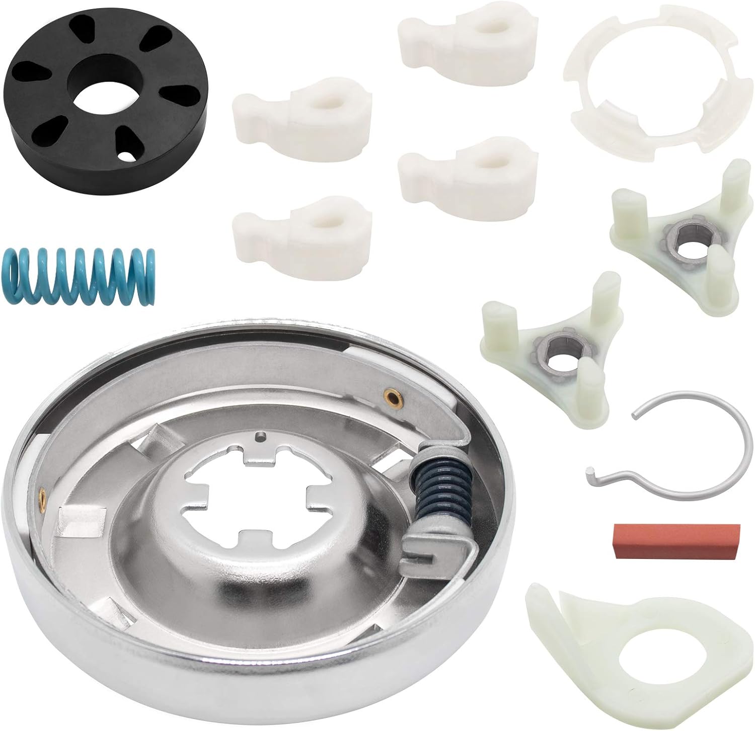 Upgraded 285785 Washer Clutch Kit 285753A Motor Coupling Kit & 4pcs 80040 Washer Agitator Dog Directly by Sikawai Fit for Whirl-pool Ken-more Washer Replaces 285331,3351342,3946794,3951311,AP3094537