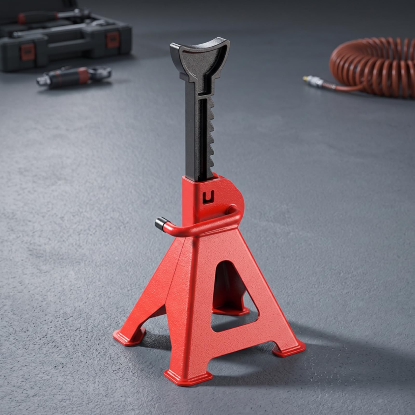 Caballete Seguro Soporte Estable para Garaje, Soporte De Seguridad De 3 Toneladas, Modelo Extra Grueso De 3M 3.1KG Neto Por Unidad