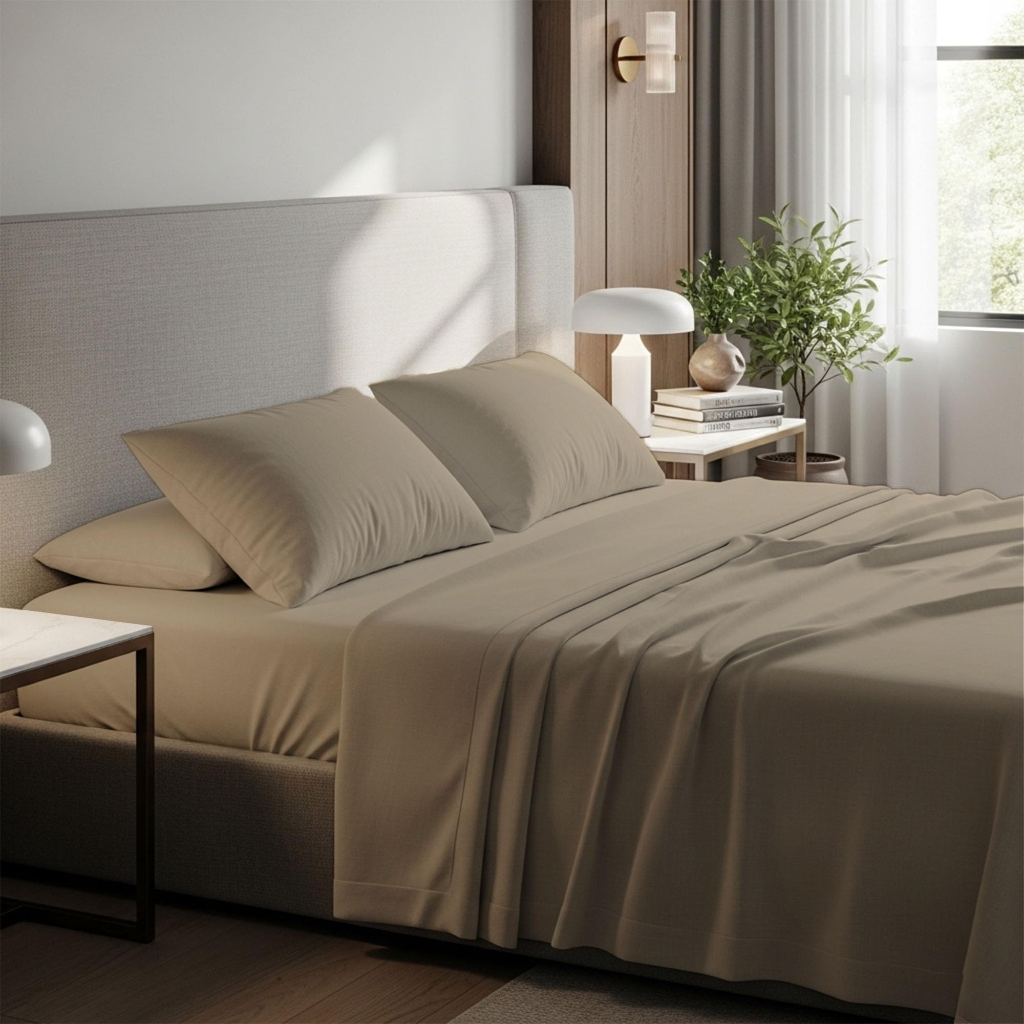 BloomBedding 400 Thread Count Double Flat Sheet 100% Egyptian Cotton Gentle & Airy Bed Sheet