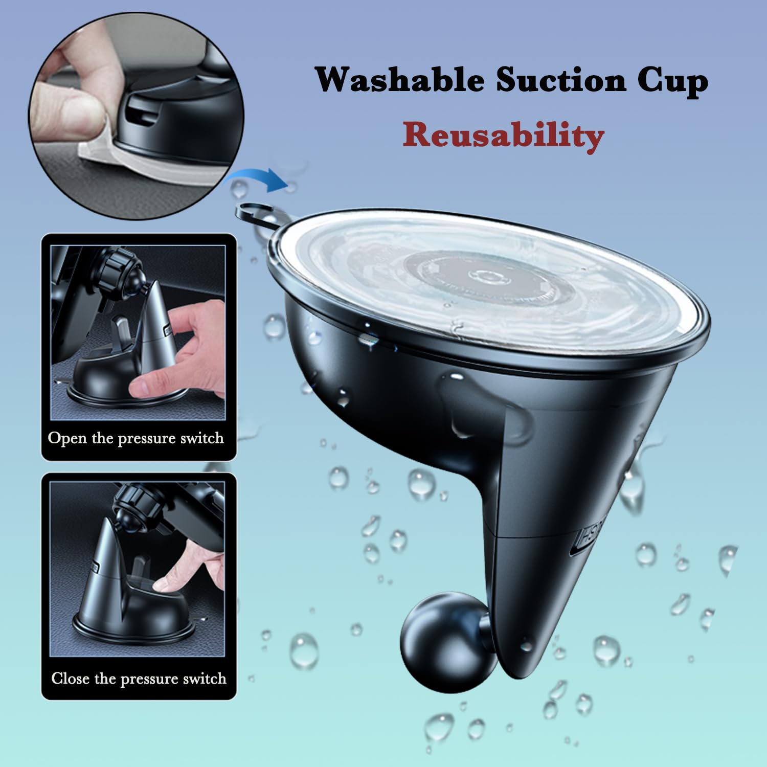 Soporte para teléfono de barco, impermeable, con ventosa, soporte para teléfono celular, tablero de instrumentos, soporte universal para camión, escritorio, barco, soporte resistente para navegación,