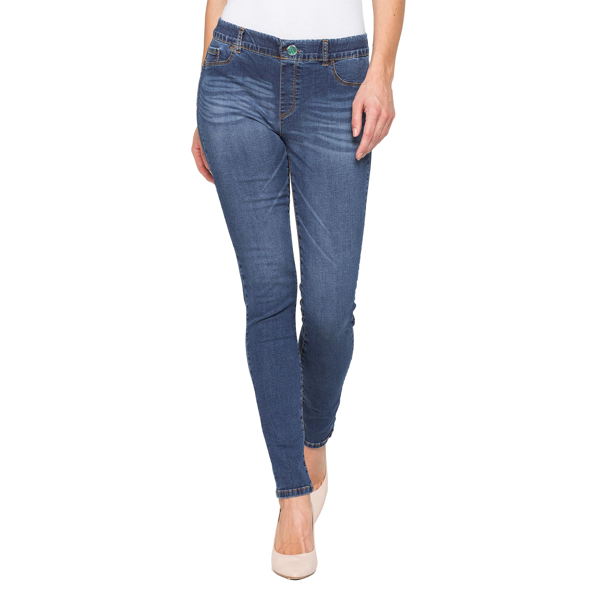 Carrera Jeans Donna in Denim, Blu Medio (L)