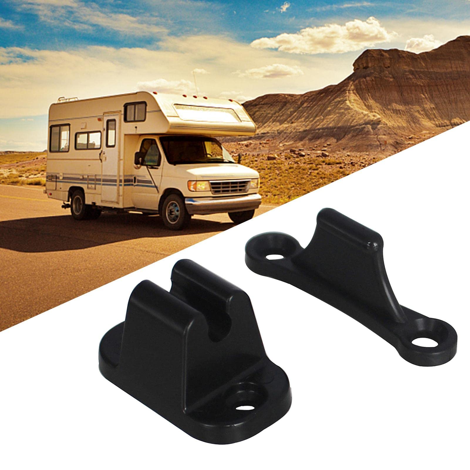 Lot De 2 Butoirs De Porte Pour Camping-Car Caravane - Nylon Solide, Vis Incluses - Protège Portes Et Murs