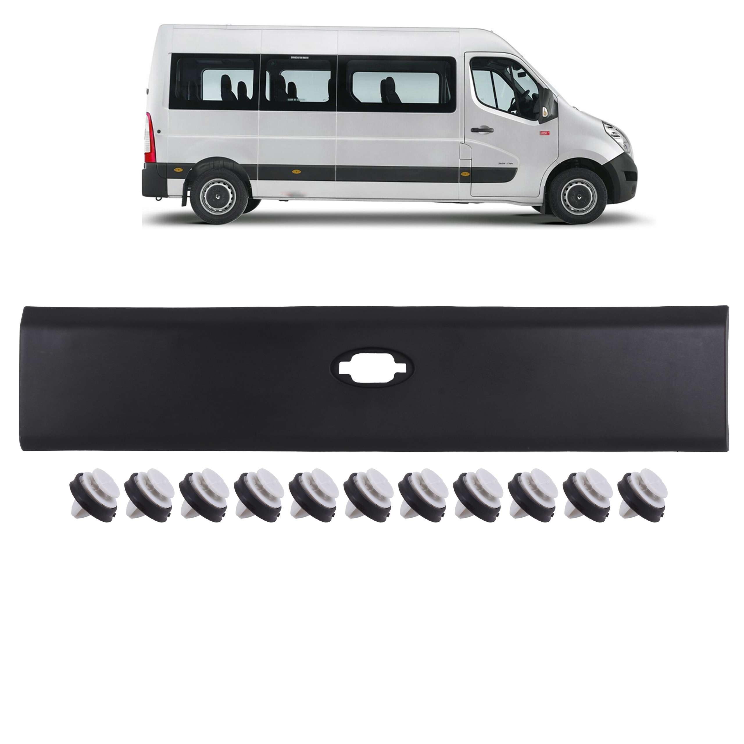 INLY Seitenleiste Zierleiste Schutzleiste Rechts kompatibel mit Master Movano 768F30003R 768F20003R (2010-2024)
