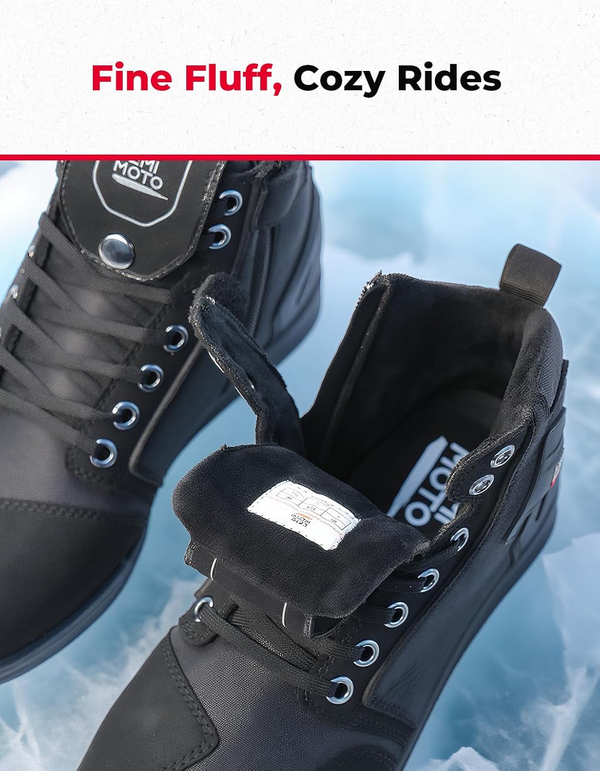 KEMIMOTO Motorcycle Shoes with Thick Heel Protective Gear Casual Anti-Slip Street Motorcycle Riding Boots for Men - Image 4