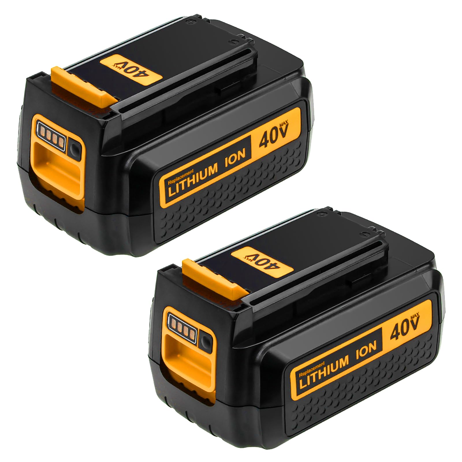 2 Packs 3.0Ah 40 Volt LBX2540 LBX2040 Replacement Battery Compatible with Black and Decker 40V Lithium Battery LBXR36 LBXR2036 LBX36(Yellow)