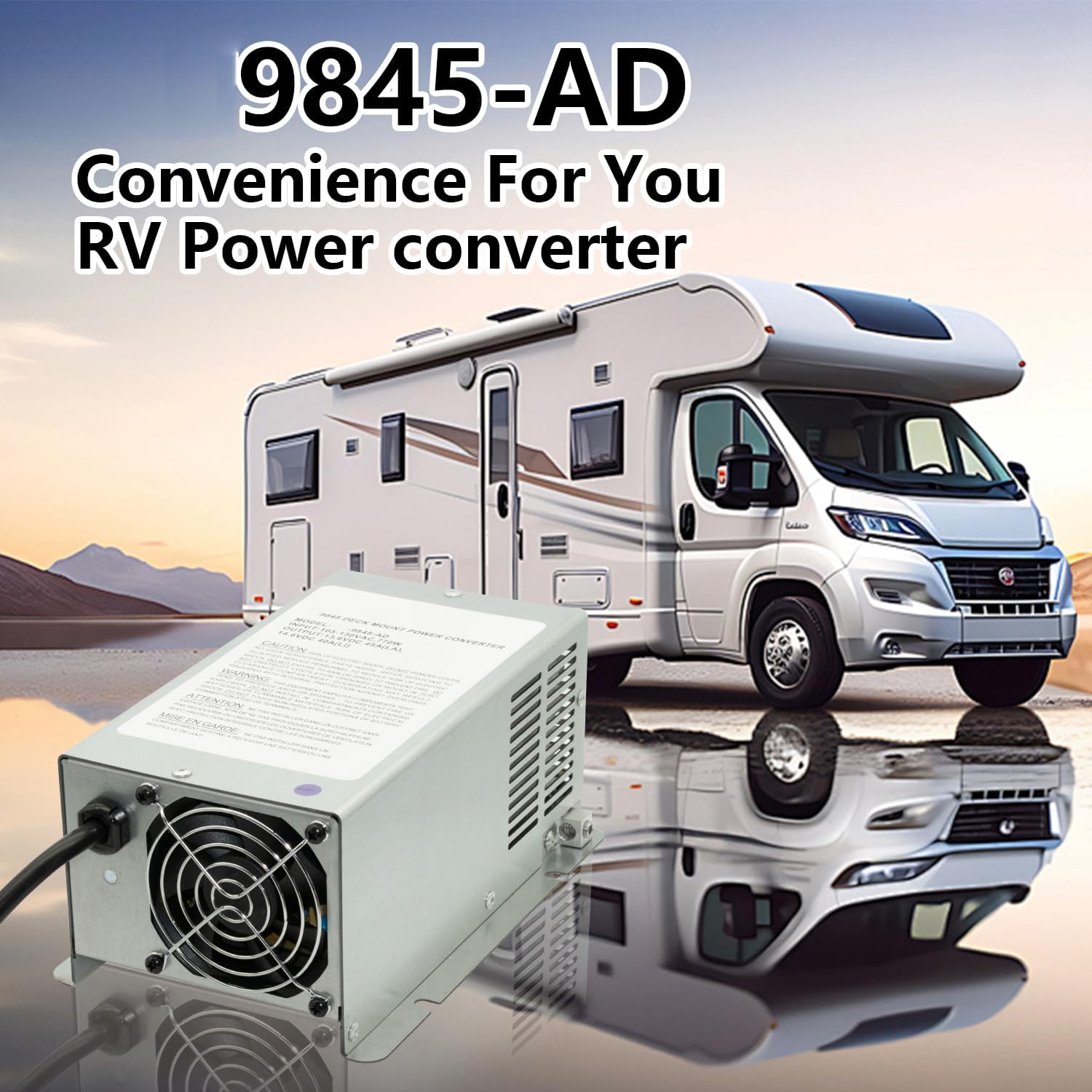 9845-AD 45Amp Deck Mount Converter Replacement for RV Trailer Camper 9800 Series (9845AD)